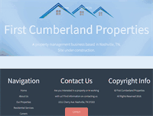 Tablet Screenshot of firstcumberlandproperties.com